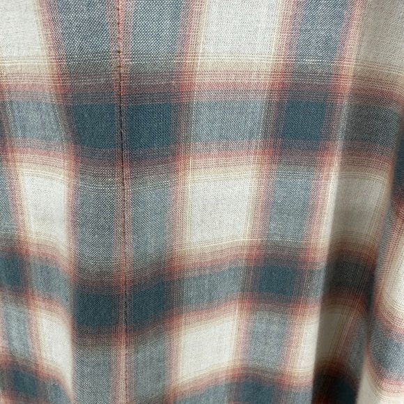 Anthropologie Plaid and Floral Maxi Dress - Black, White, Blue, Multicolor - Picture 11 of 12